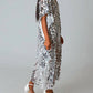 Buddylove - Atlas Sequin Caftan Maxi Dress