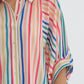 Entro - Multi Striped Button Down Top