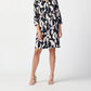 Joseph Ribkoff - Abstract Print Stretch Poplin Trapeze Dress