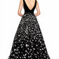 Abby Paris - Velvet floral gown