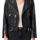 AllSaints Balfern Leather Biker Jacket Black Size 4 US
