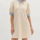 Entro - Ruffle Collared Mini Dress