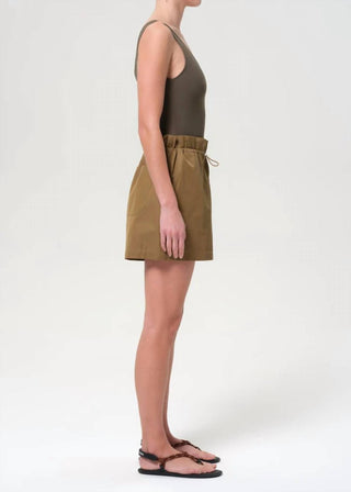 Agolde - Short Feminino Lydia Pull On Gather