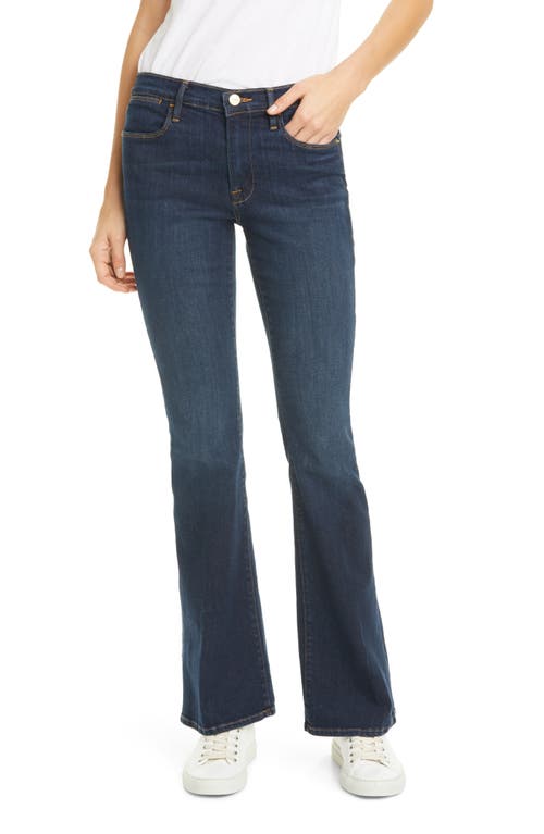 FRAME Le Pixie High Waist Flare Jeans in Sutherland, Size 28P