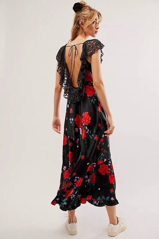 Free People - Vestido Midi Warm Hearts