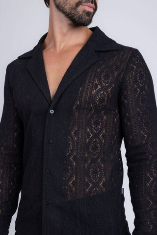 Barabas - Janeiro Embroidered Long Sleeve Shirt