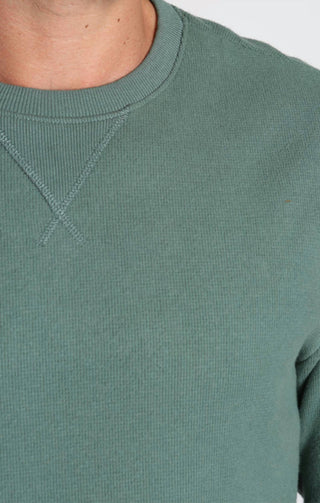 Jachs New York - Moletom com gola redonda e estampa waffle escovada