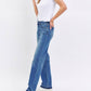 Judy Blue - Mid Rise Dad Jean With Release Hem