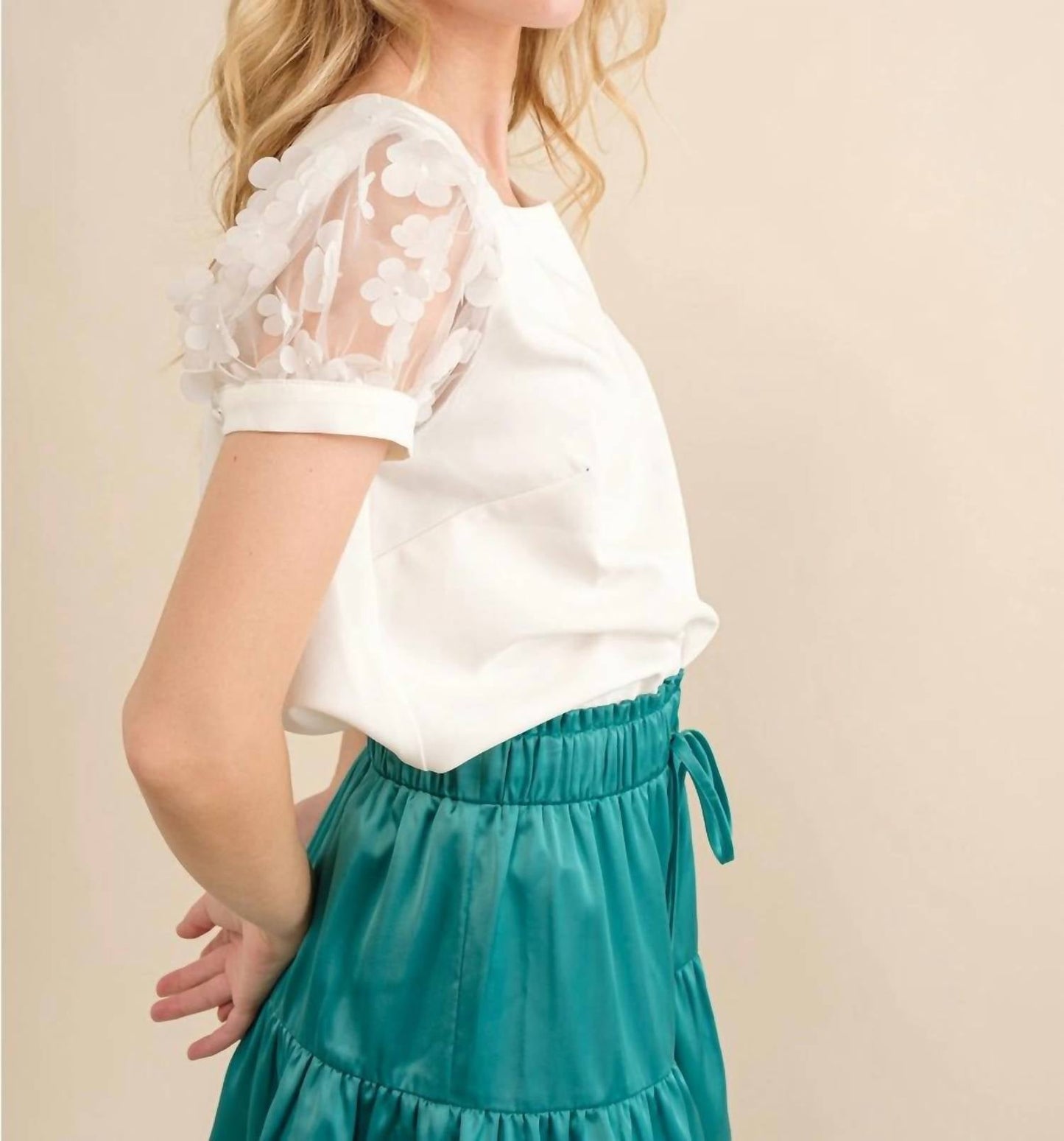 143 Story - Rosalee Floral Sleeve Top
