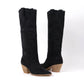 Ccocci - Botas femininas Beatrice Western com costura
