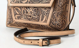 American Darling - Women's Floral Hand-tooled Leather Small Crossbody Bag
