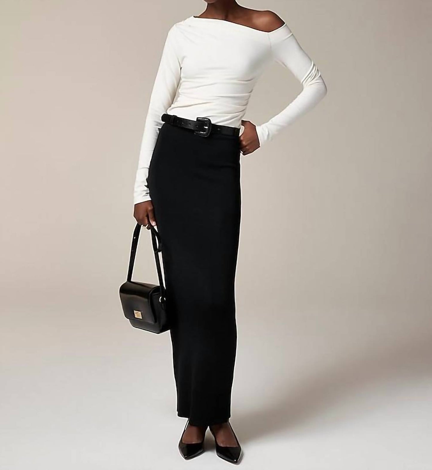 J.Crew - Asymmetrical Off-the-shoulder Top