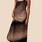 Miou Muse - Mariah Gradient Satin Sleeveless Midi Dress