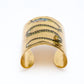 Avenue Chic - Women's Gold Leaf Snake Cuff