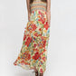 Aldo Martins - Floral Midi Dress with Crochet Top