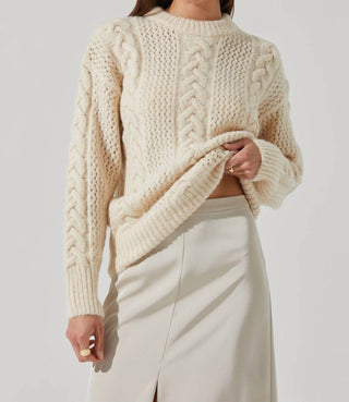 Astr - Lisbeth Cable Knit Sweater