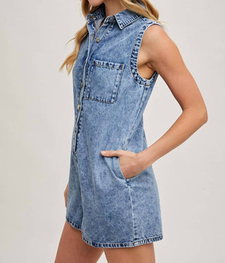 Bluivy - Macacão Jeans Dias Mais Quentes