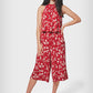 Macacão Leota Skyler Cropped Feminino em Cereja Casanova Vermelho