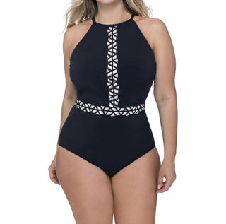 Perfil por Gottex - HI-NECK LASER CUT ONE PIECE