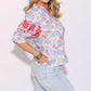 Thml - Puff Sleeve Shell Print Top
