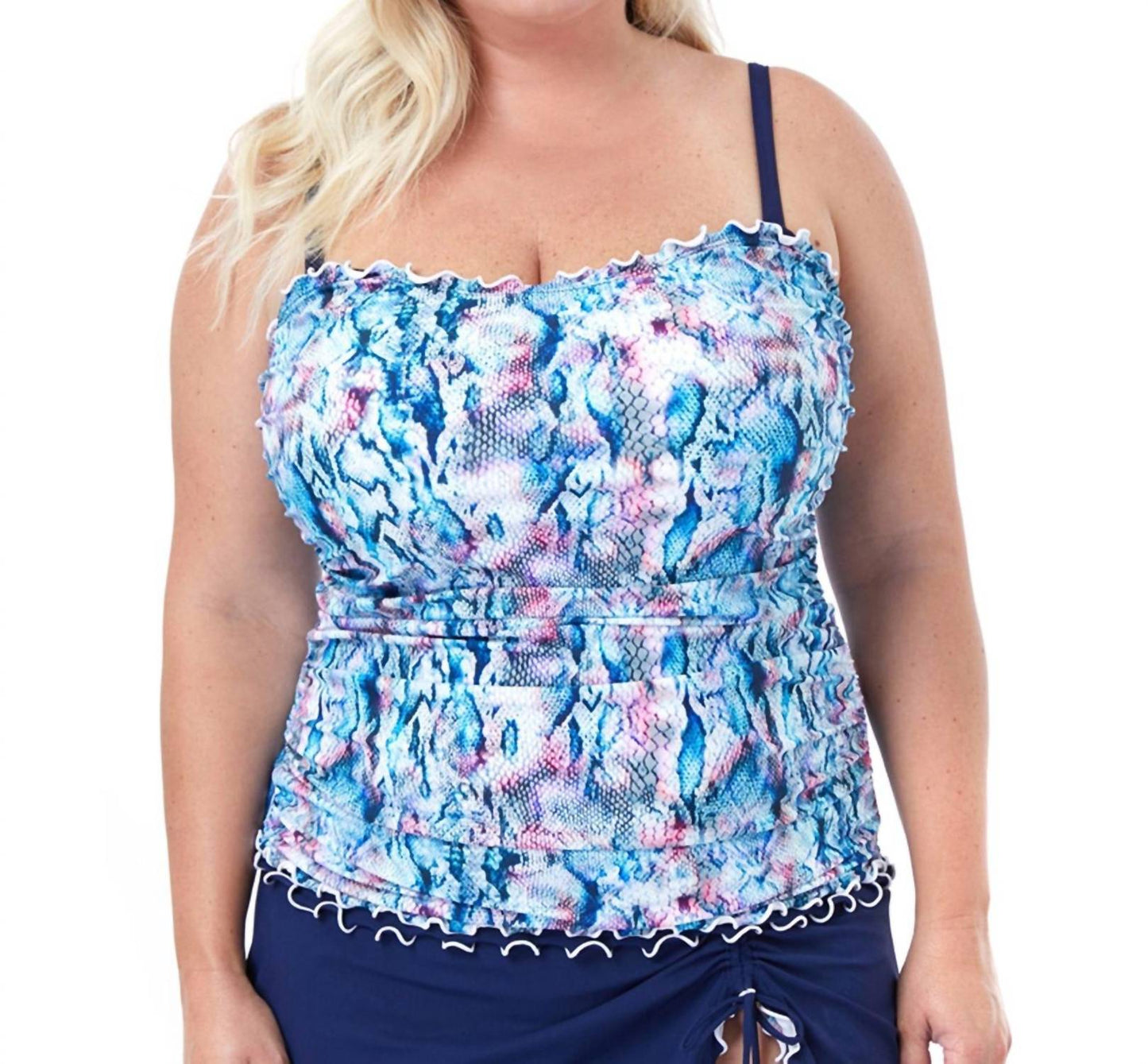 Profile By Gottex - Plus Size Sweetheart Underwire Tankini Top