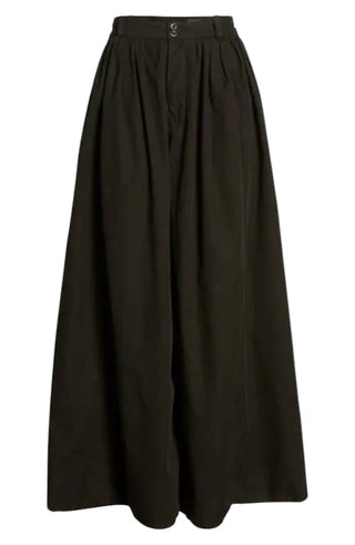 Ag Jeans - Calça Culotte Plissada de Cintura Alta Hadley