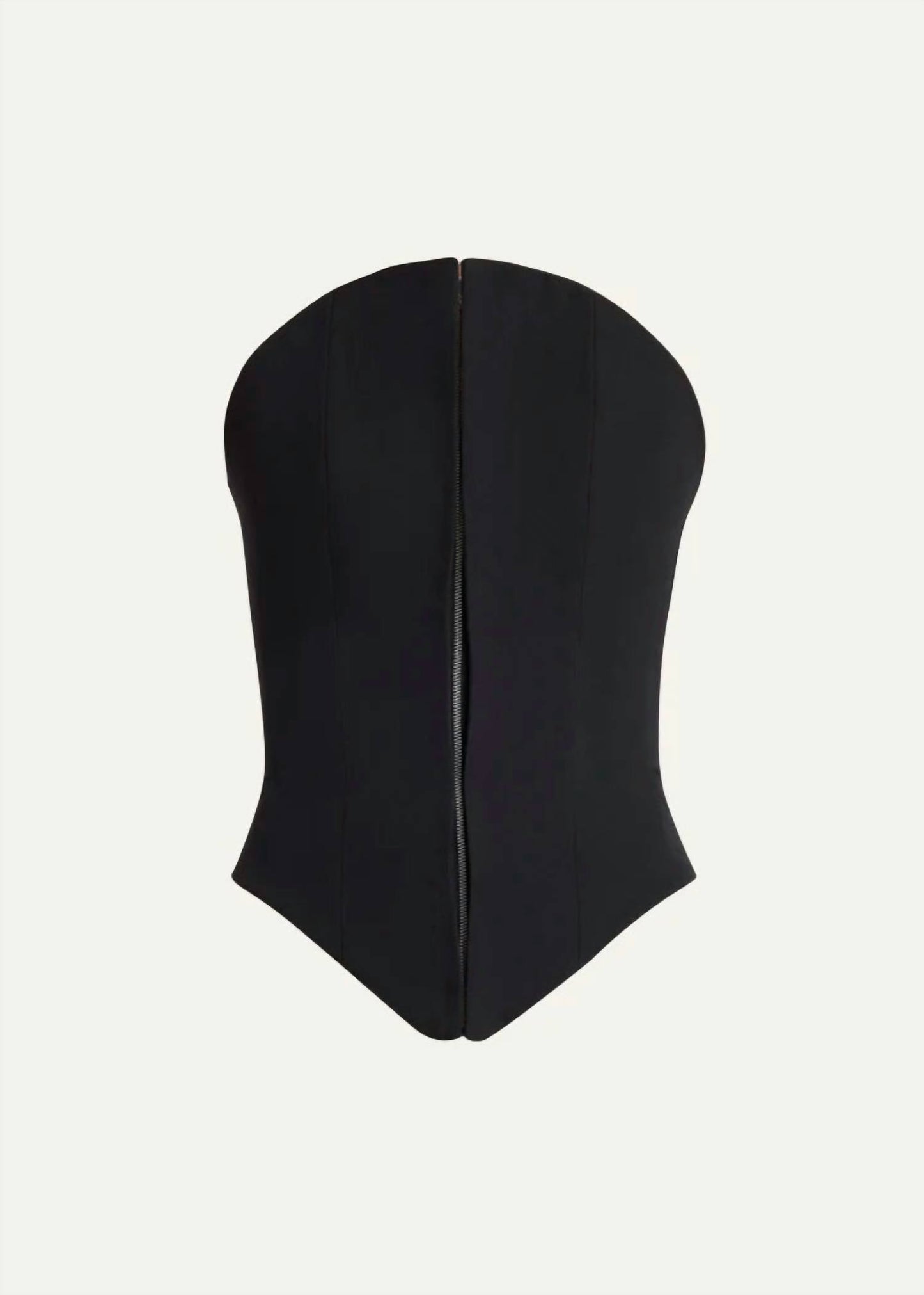 Alexander Mcqueen - Curved Strapless Bustier