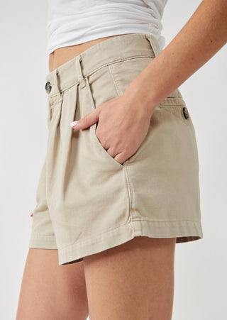 Free People - Shorts Chino Plissados