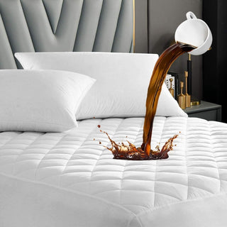 Capa protetora de colchão hipoalergênica à prova d'água e acolchoada de 3 camadas