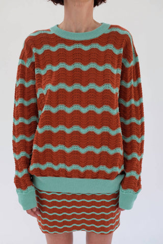 Beklina - Angata Oversized Cotton Crew Sweater