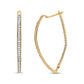 10k Yellow Gold Round Cut Diamond Earrings (1 cttw, I-J Color, I2-I3 Clarity)