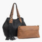 Jen & Co. - Women's Tassel 2 In 1 Satchel Bag