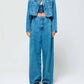 Etica - Raven Pleated Wide Leg Jean