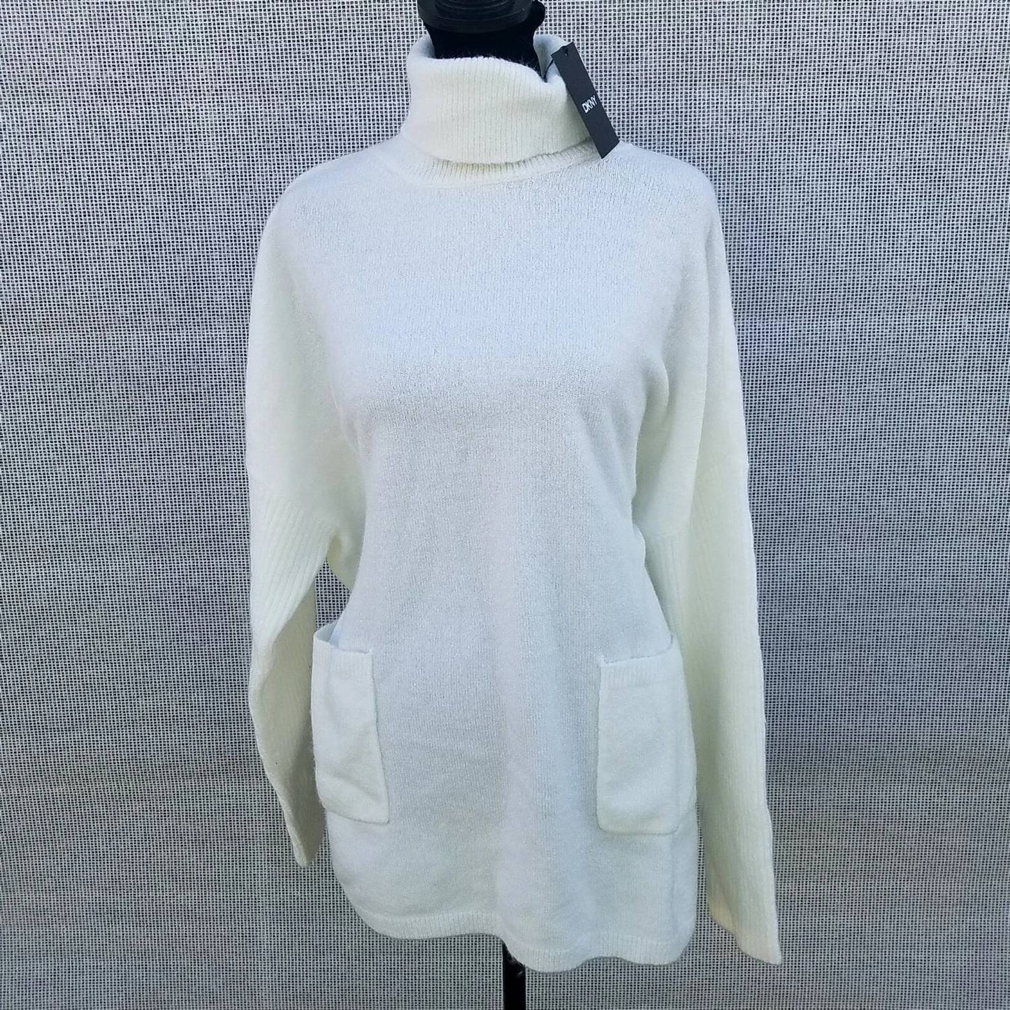 Dkny - Turtleneck Acrylic Blend Oversized Sweater