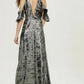 Topshop - Foil Shimmer Maxi Dress