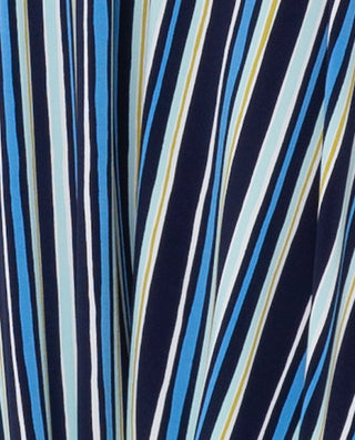 Calça jogger feminina Leota Poolside listrada smoking azul