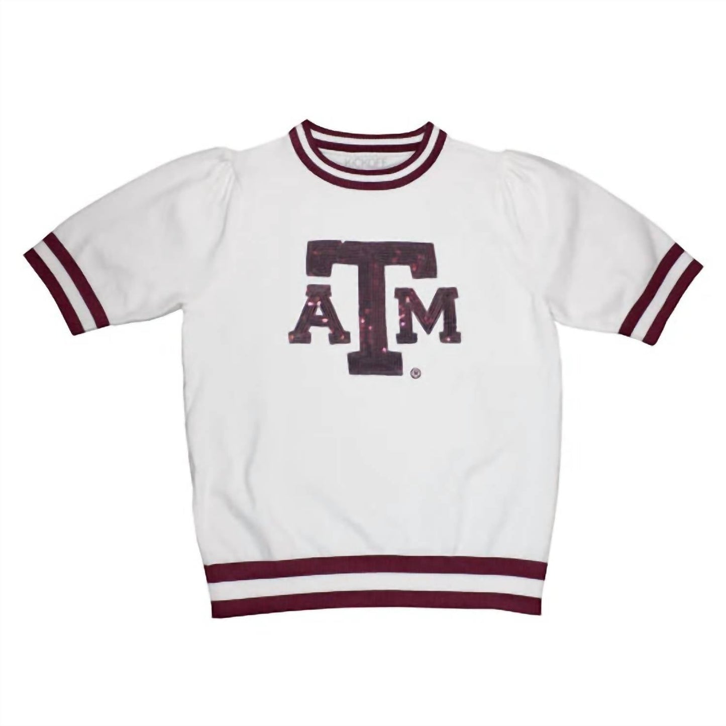 Capri Designs - Women's Texas A And M Sequin Varsity Sweatshirt
