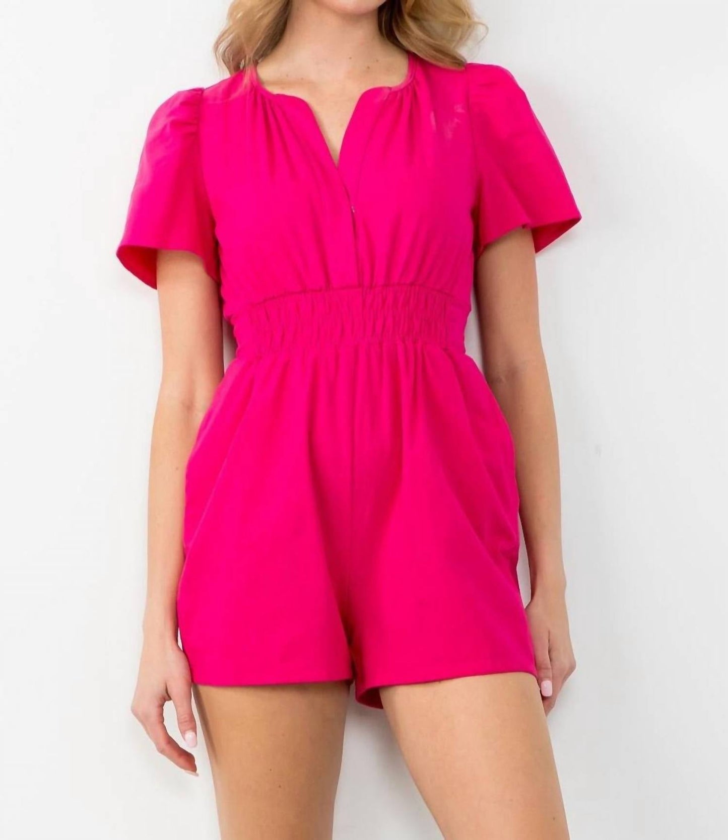 Thml - Smocked Waist Romper