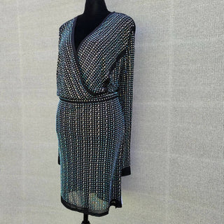 City Studio - P. Social Beads Mini V-neck Dress