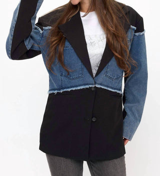 Coalition La - Blazer Joanne Denim Accent Statement