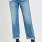 Trendsi - Women's Risen Full Size High Rise Ankle Boyfriend Distressed Jeans Plus Size