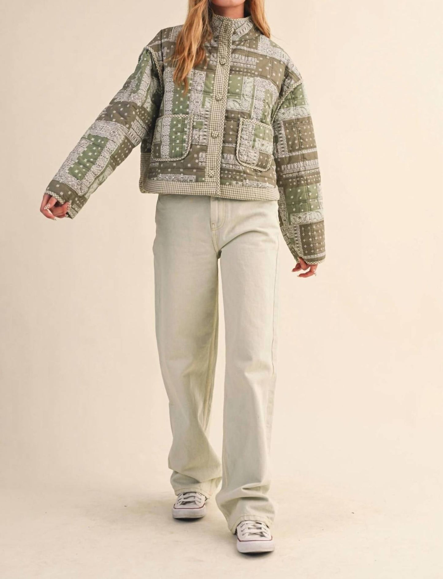 &Merci - Bandana Patchwork Quilted Jacket