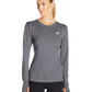 New Balance Mesclado Manga Longa Feminino Preto Tamanho P