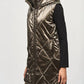 Joseph Ribkoff - Hooded Sleeveless Quilted Zip Front Puffer Vest