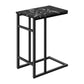 Accent Table, C-Shaped, Modern Design - Black