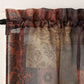 Cortina de janela Eden multicolorida tamanho 56 x 14