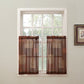 Par de cortinas transparentes texturizadas Eden Swag Valances com bolsos para varas, tamanho 56 pol. L x 36 pol. C