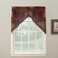Par de cortinas transparentes texturizadas Eden Swag Valances com bolsos para varas, tamanho 56 pol. L x 36 pol. C