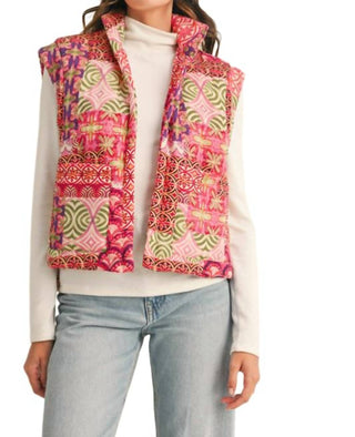 &amp;Merci - Colete acolchoado patchwork