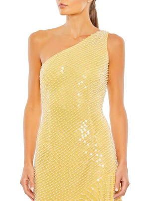 Mac Duggal - Vestido com bainha assimétrica e um ombro só